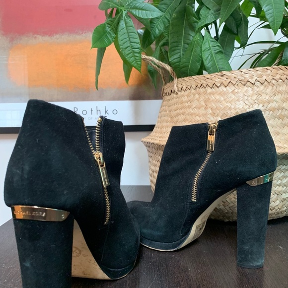 Michael Kors leather platform booties - Picture 3 of 4